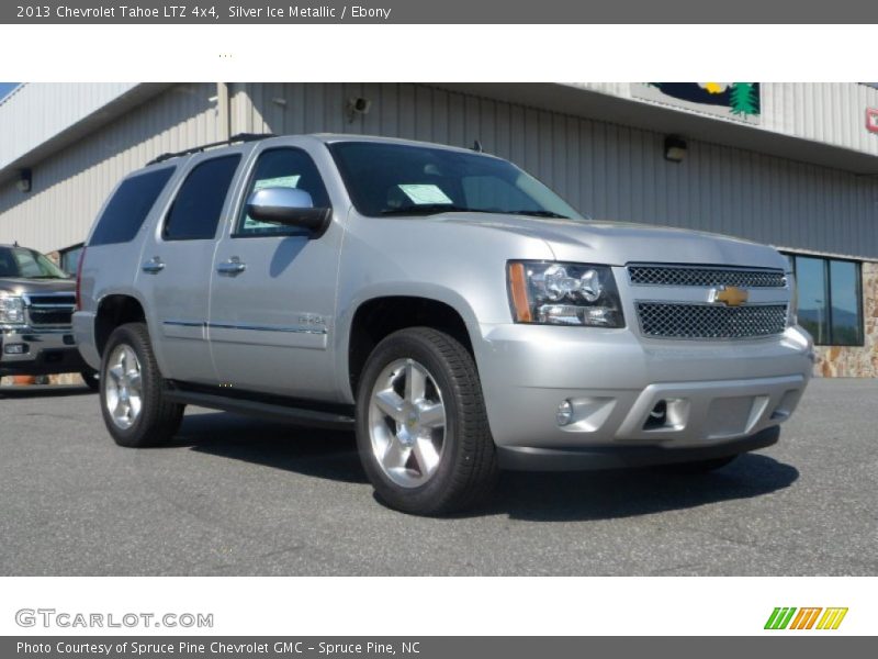 Silver Ice Metallic / Ebony 2013 Chevrolet Tahoe LTZ 4x4
