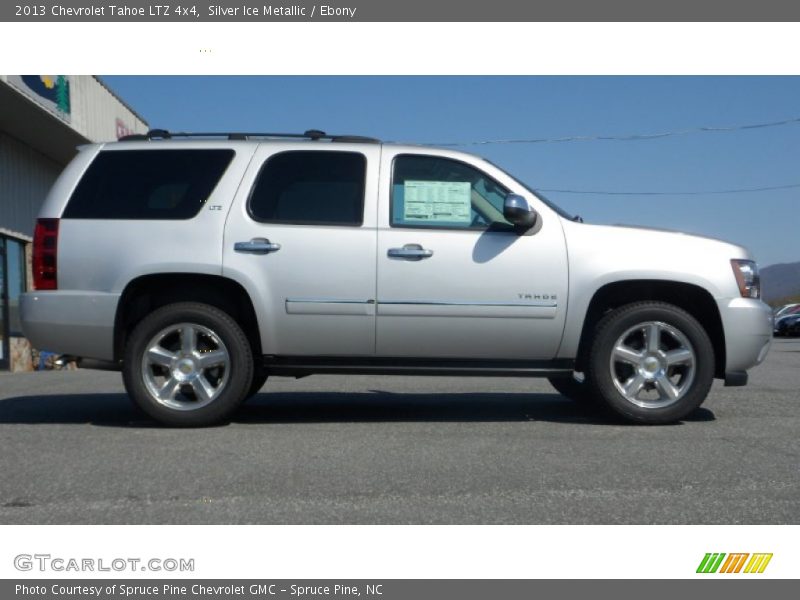 Silver Ice Metallic / Ebony 2013 Chevrolet Tahoe LTZ 4x4