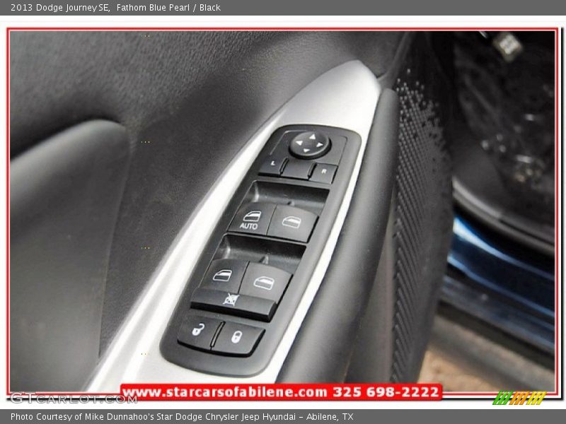 Fathom Blue Pearl / Black 2013 Dodge Journey SE