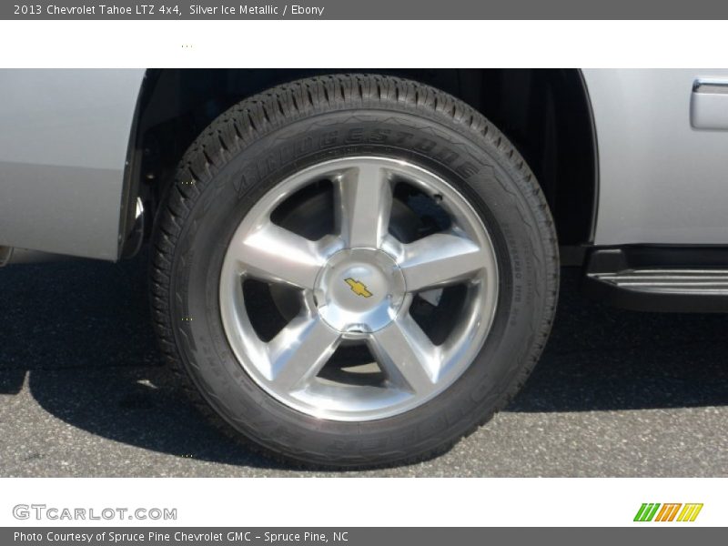 Silver Ice Metallic / Ebony 2013 Chevrolet Tahoe LTZ 4x4