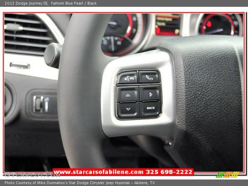 Fathom Blue Pearl / Black 2013 Dodge Journey SE