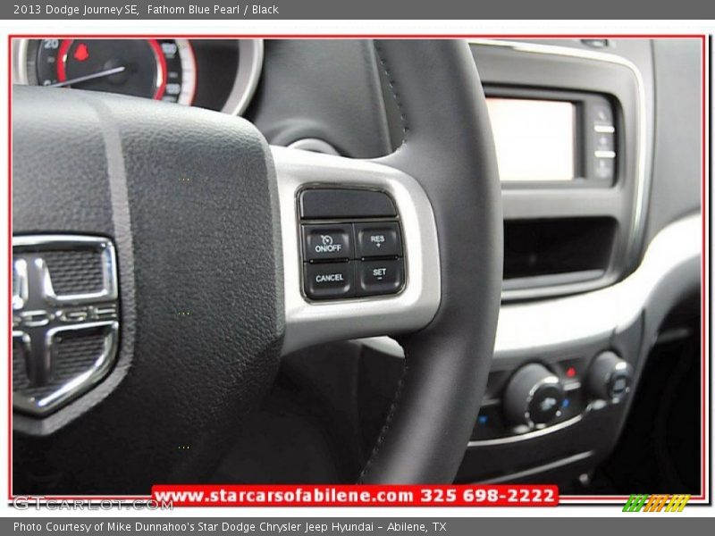 Fathom Blue Pearl / Black 2013 Dodge Journey SE