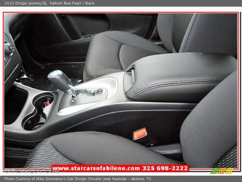 Fathom Blue Pearl / Black 2013 Dodge Journey SE