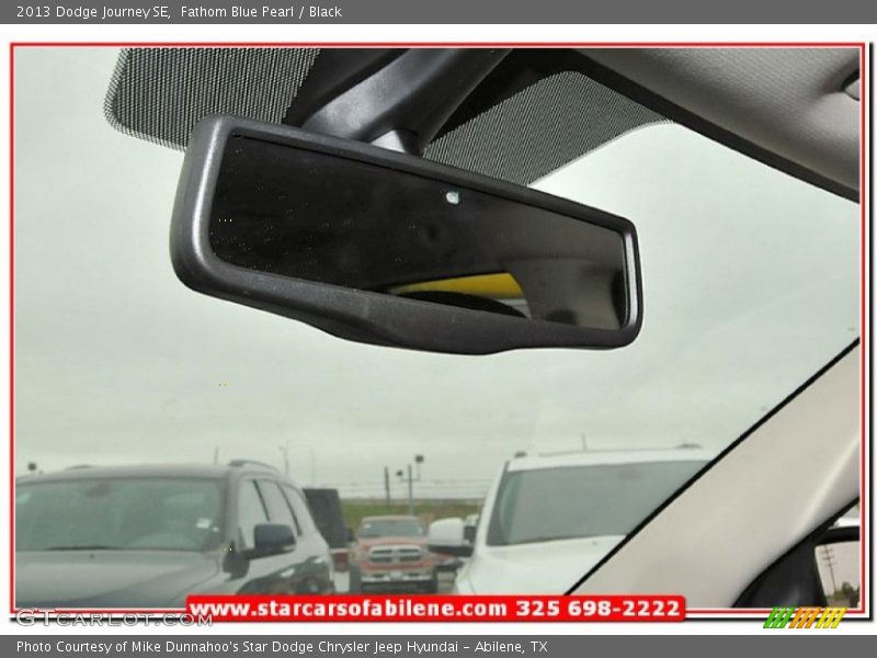 Fathom Blue Pearl / Black 2013 Dodge Journey SE