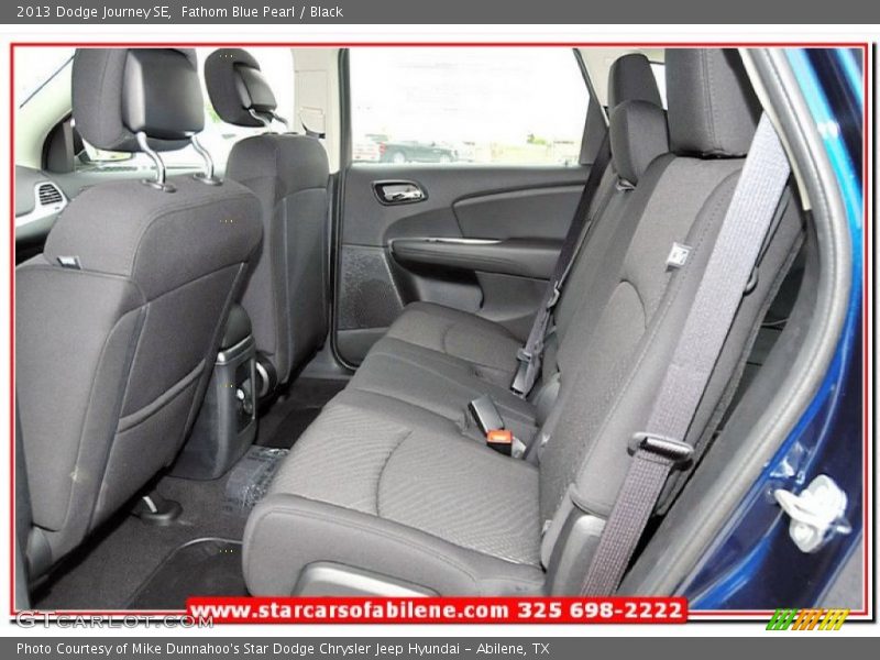 Fathom Blue Pearl / Black 2013 Dodge Journey SE