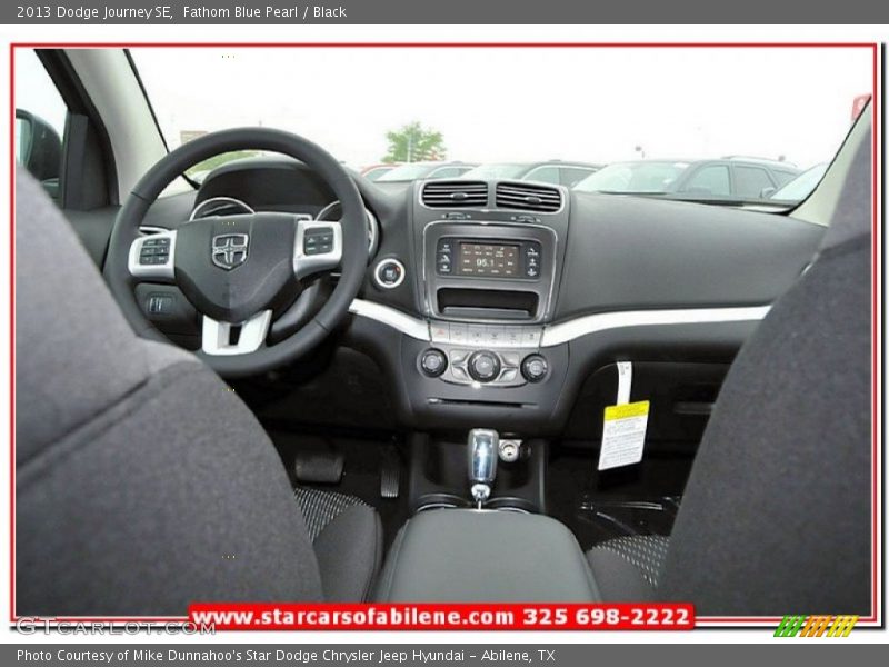Fathom Blue Pearl / Black 2013 Dodge Journey SE