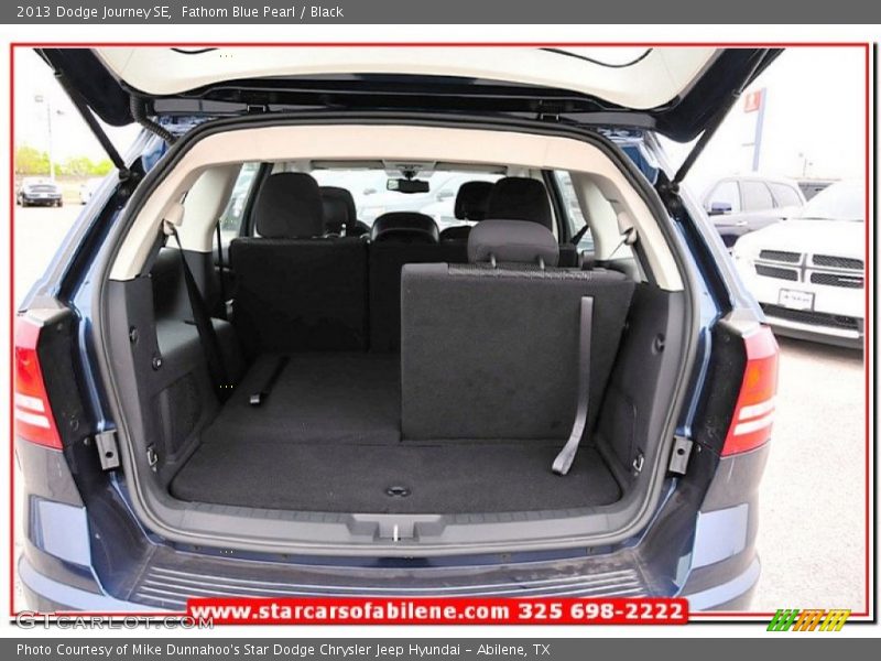 Fathom Blue Pearl / Black 2013 Dodge Journey SE