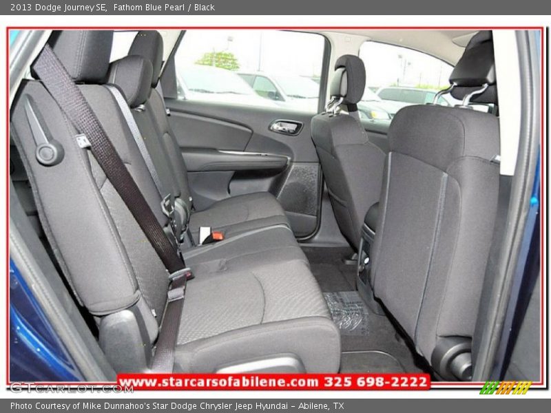 Fathom Blue Pearl / Black 2013 Dodge Journey SE