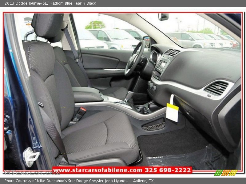 Fathom Blue Pearl / Black 2013 Dodge Journey SE