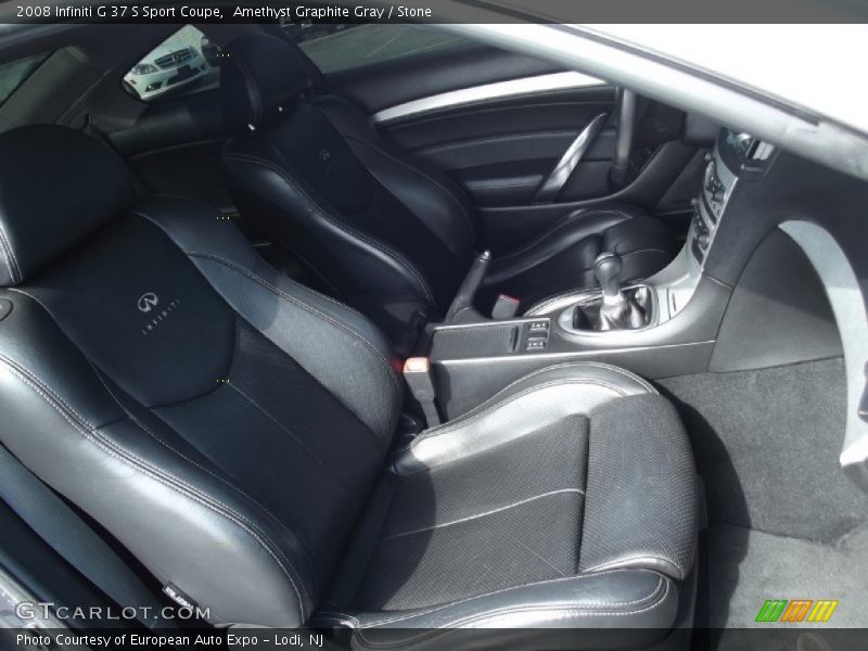 Amethyst Graphite Gray / Stone 2008 Infiniti G 37 S Sport Coupe