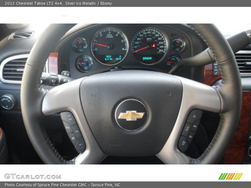 Silver Ice Metallic / Ebony 2013 Chevrolet Tahoe LTZ 4x4
