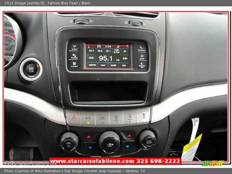 Fathom Blue Pearl / Black 2013 Dodge Journey SE