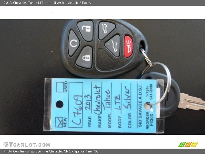 Silver Ice Metallic / Ebony 2013 Chevrolet Tahoe LTZ 4x4