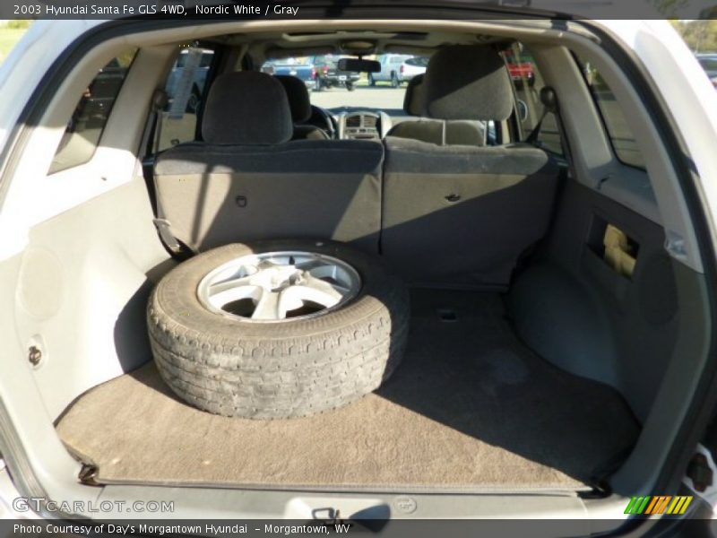 Nordic White / Gray 2003 Hyundai Santa Fe GLS 4WD