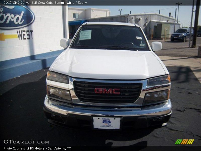 Summit White / Ebony 2012 GMC Canyon SLE Crew Cab