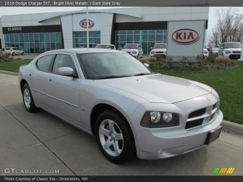 Bright Silver Metallic / Dark Slate Gray 2010 Dodge Charger SXT