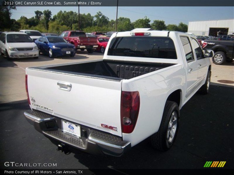 Summit White / Ebony 2012 GMC Canyon SLE Crew Cab