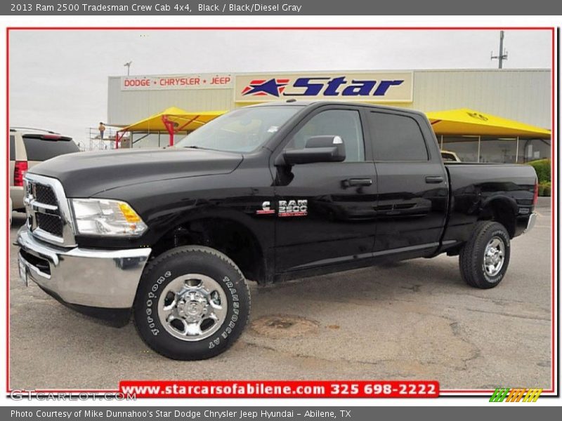 Black / Black/Diesel Gray 2013 Ram 2500 Tradesman Crew Cab 4x4