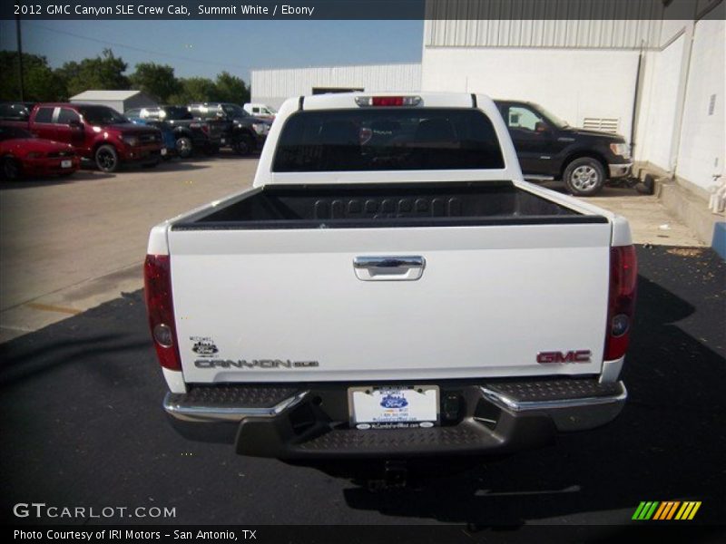 Summit White / Ebony 2012 GMC Canyon SLE Crew Cab