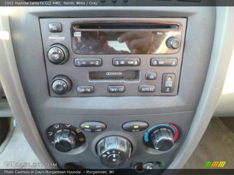 Nordic White / Gray 2003 Hyundai Santa Fe GLS 4WD