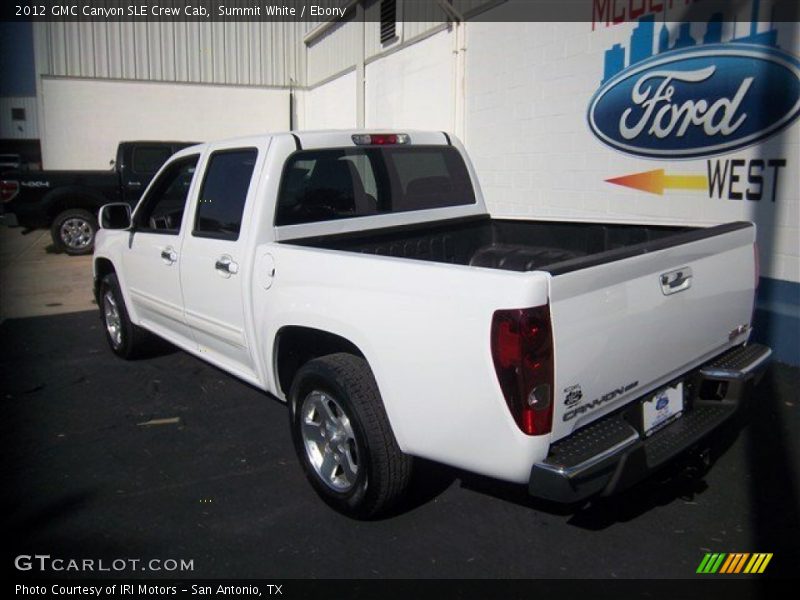 Summit White / Ebony 2012 GMC Canyon SLE Crew Cab