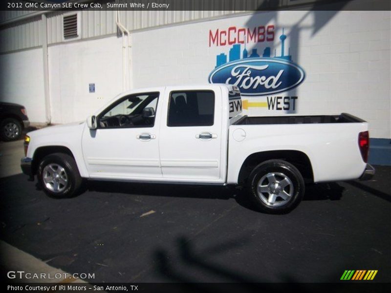 Summit White / Ebony 2012 GMC Canyon SLE Crew Cab