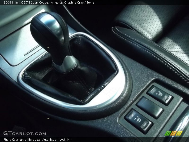Amethyst Graphite Gray / Stone 2008 Infiniti G 37 S Sport Coupe