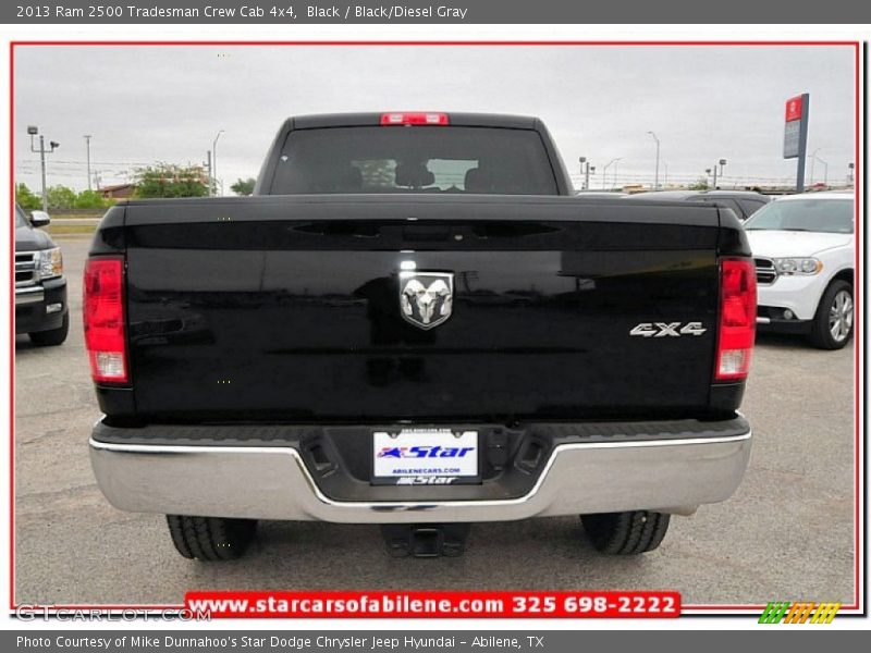 Black / Black/Diesel Gray 2013 Ram 2500 Tradesman Crew Cab 4x4
