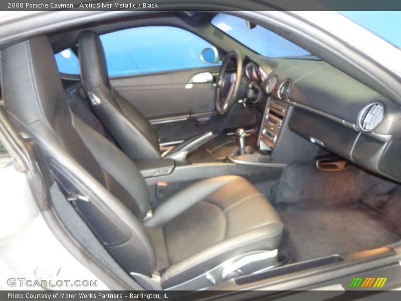 Arctic Silver Metallic / Black 2008 Porsche Cayman