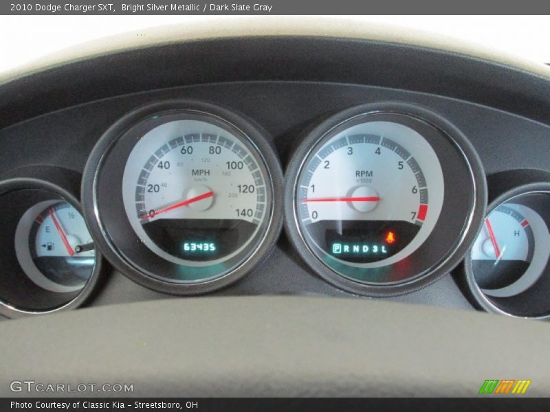 Bright Silver Metallic / Dark Slate Gray 2010 Dodge Charger SXT