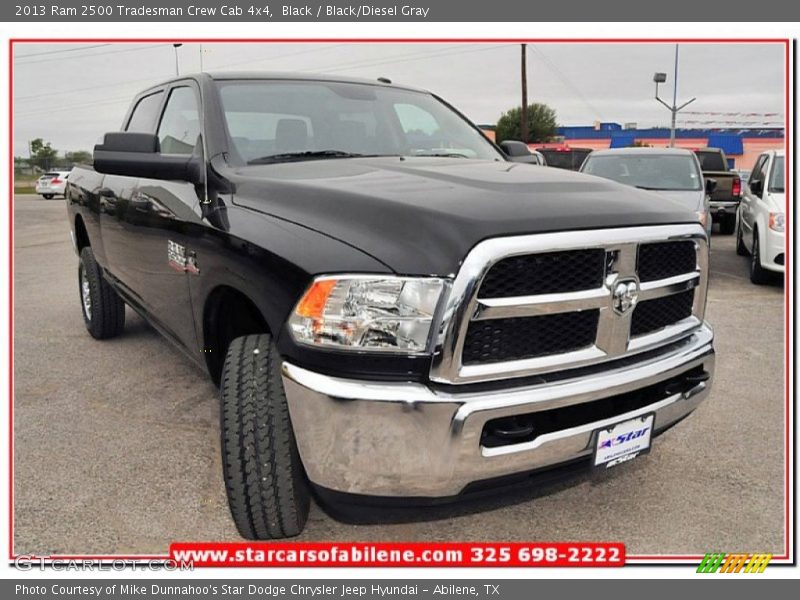 Black / Black/Diesel Gray 2013 Ram 2500 Tradesman Crew Cab 4x4