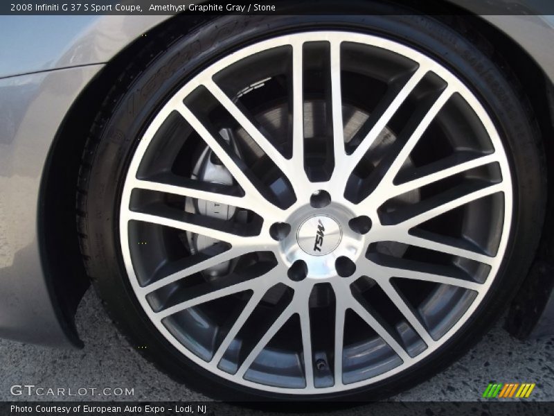 Amethyst Graphite Gray / Stone 2008 Infiniti G 37 S Sport Coupe