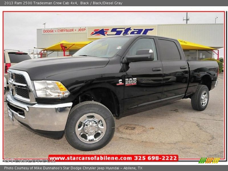 Black / Black/Diesel Gray 2013 Ram 2500 Tradesman Crew Cab 4x4