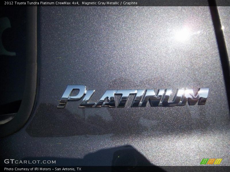 Magnetic Gray Metallic / Graphite 2012 Toyota Tundra Platinum CrewMax 4x4