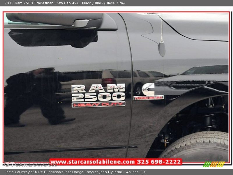 Black / Black/Diesel Gray 2013 Ram 2500 Tradesman Crew Cab 4x4