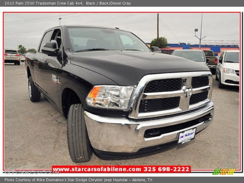 Black / Black/Diesel Gray 2013 Ram 2500 Tradesman Crew Cab 4x4