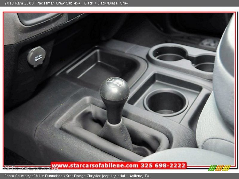 Black / Black/Diesel Gray 2013 Ram 2500 Tradesman Crew Cab 4x4