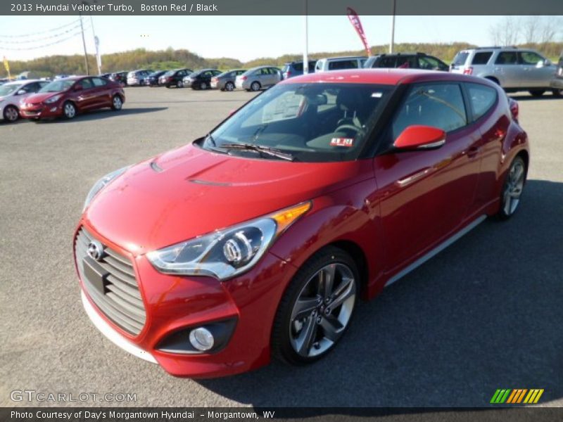 Boston Red / Black 2013 Hyundai Veloster Turbo