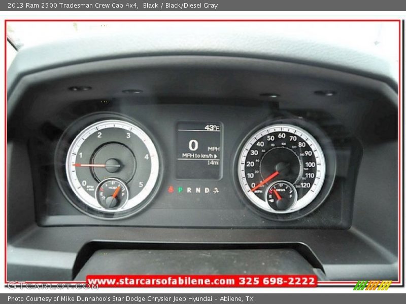 Black / Black/Diesel Gray 2013 Ram 2500 Tradesman Crew Cab 4x4