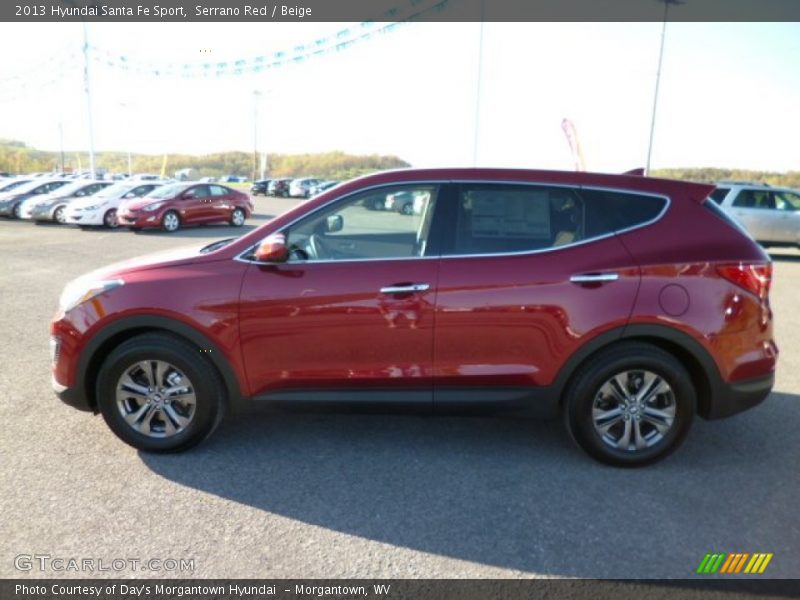 Serrano Red / Beige 2013 Hyundai Santa Fe Sport