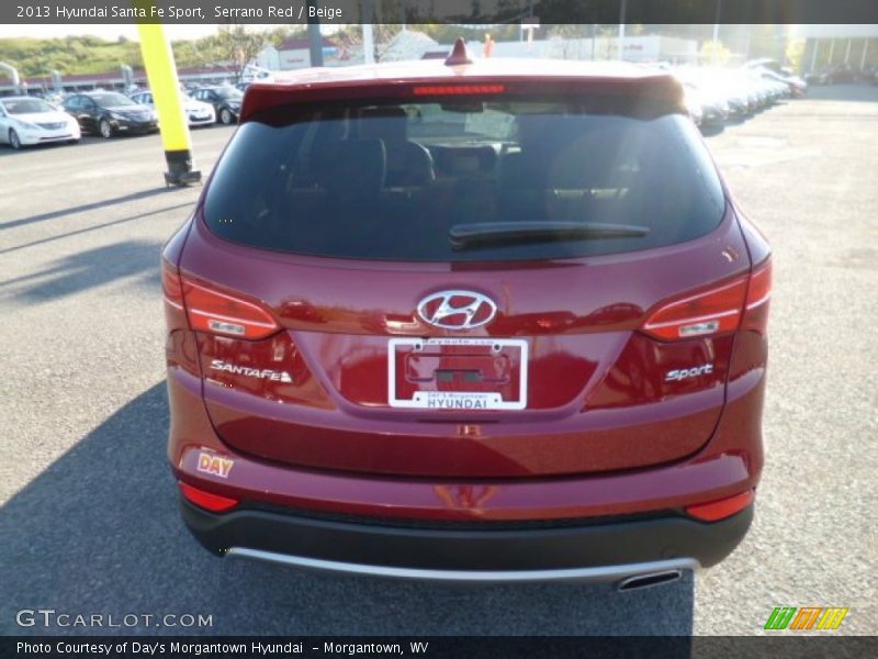 Serrano Red / Beige 2013 Hyundai Santa Fe Sport