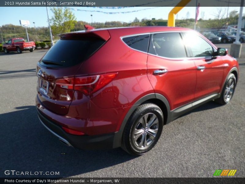 Serrano Red / Beige 2013 Hyundai Santa Fe Sport