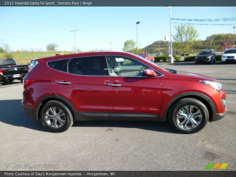 Serrano Red / Beige 2013 Hyundai Santa Fe Sport