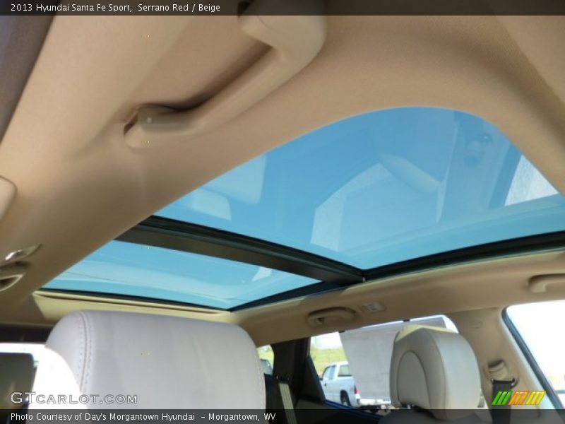 Serrano Red / Beige 2013 Hyundai Santa Fe Sport