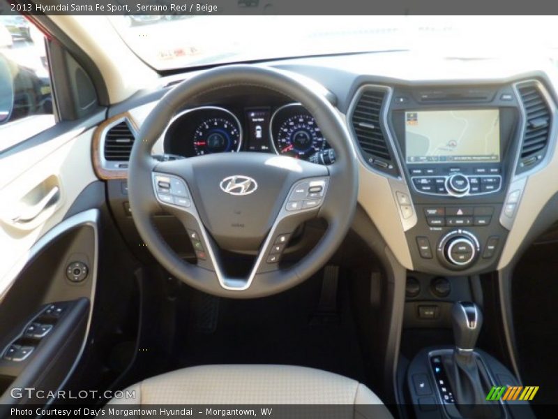 Serrano Red / Beige 2013 Hyundai Santa Fe Sport