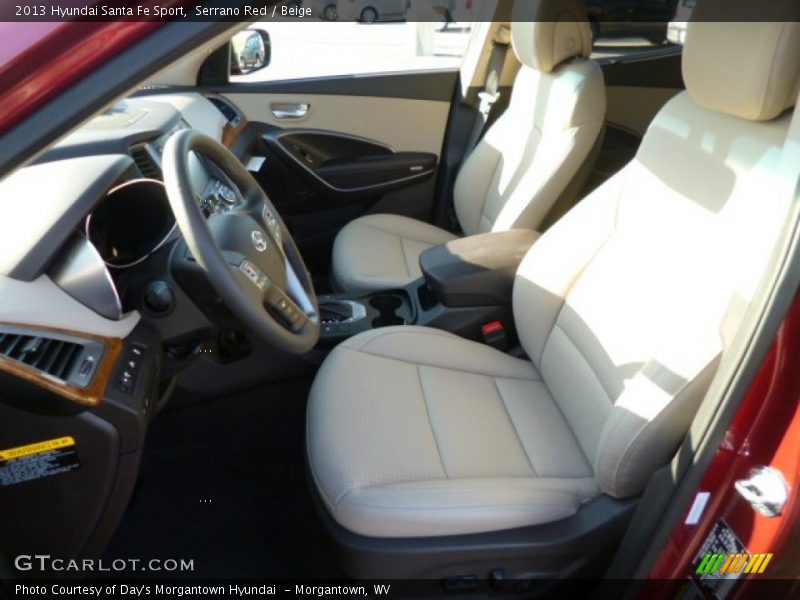 Serrano Red / Beige 2013 Hyundai Santa Fe Sport