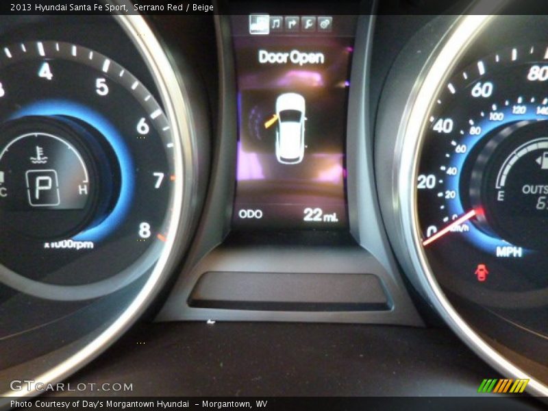 Serrano Red / Beige 2013 Hyundai Santa Fe Sport