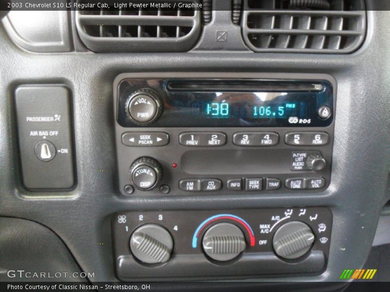 Light Pewter Metallic / Graphite 2003 Chevrolet S10 LS Regular Cab