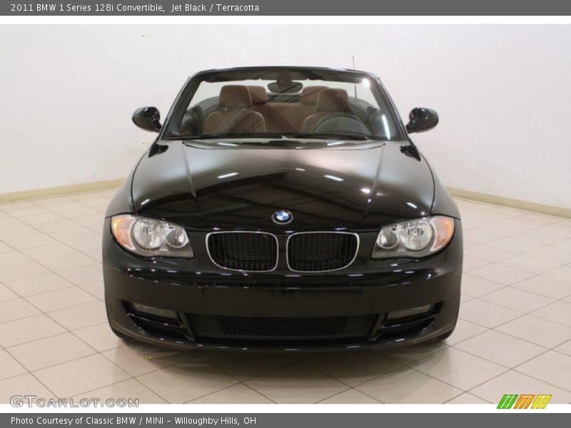 Jet Black / Terracotta 2011 BMW 1 Series 128i Convertible