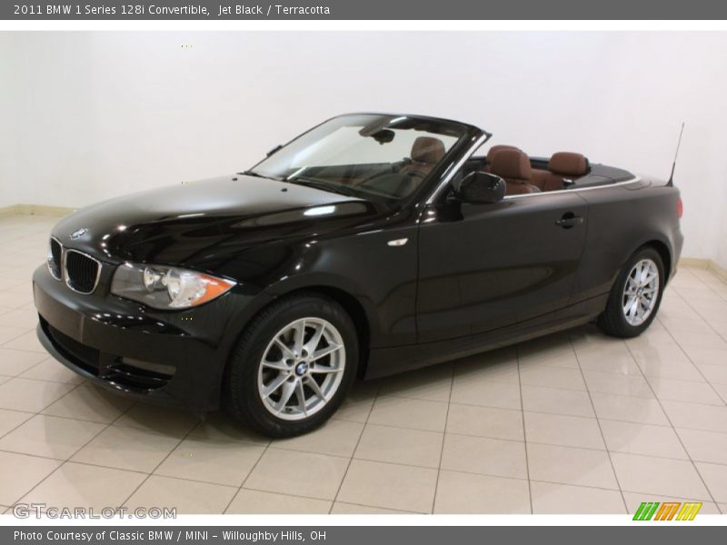 Jet Black / Terracotta 2011 BMW 1 Series 128i Convertible